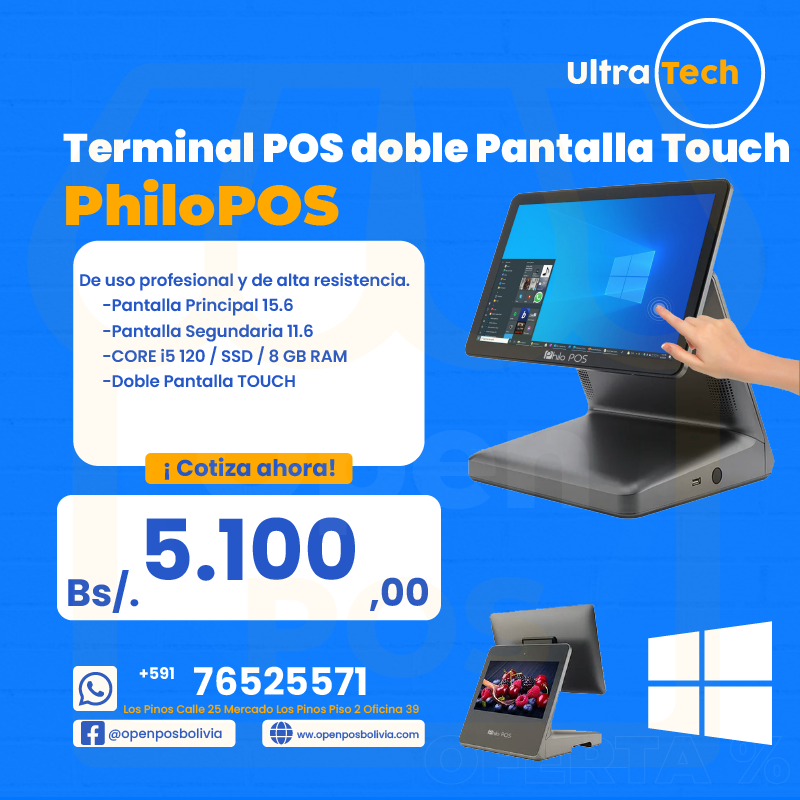 Terminal POS Doble Pantalla
