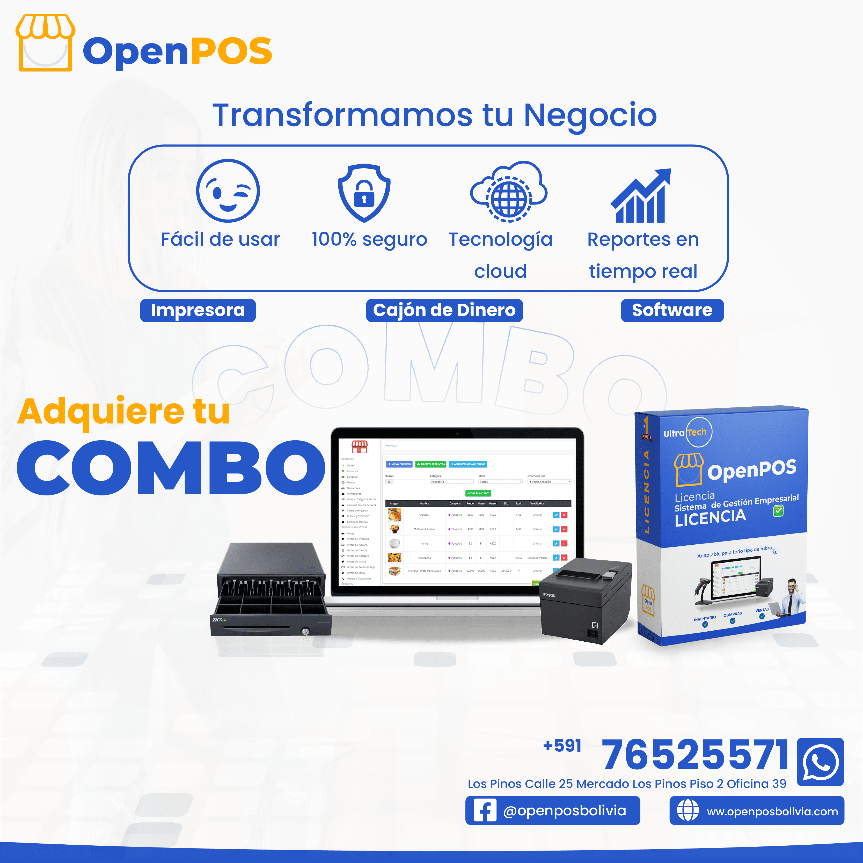 Software + Impresora + Caja